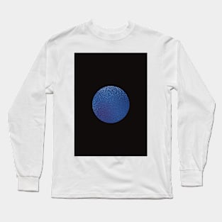 Blue Galaxy Moon Long Sleeve T-Shirt